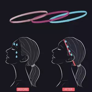 스포츠헤어밴드 땀흘림방지 운동 머리띠 남여공용 땀밴드 스포츠머리띠