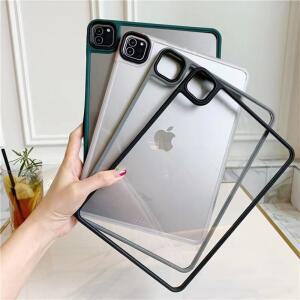 iPad Air 4 5 Pro 2024 11 12.9 10.2 13 미니 6 7 8 9 10 세대 슬리브 충격 방지 하드 커버 Funda 용 투명
