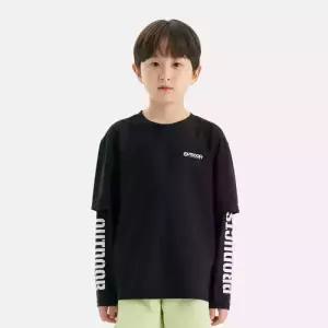 [아웃도어 프로덕츠 키즈]긴팔 레이어드 워터 티셔츠 (블랙) OD262ESW02_BLK