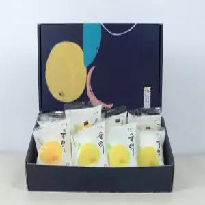 제주사월 귤오메기떡 귤떡 제주기념품 선물세트