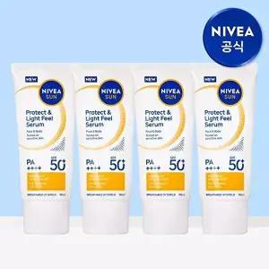 [니베아]니베아 선 프로텍트 앤 라이트 필 퍼펙트 선 세럼 SPF50+ PA+++ 90ml 4개