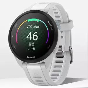 가민 포러너 165 러닝 GPS 스마트워치 화이트, 43mm