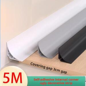 PVC몰딩 5M PVC 자가 보호 스트립 차광 라인 천장 접착식 상단 마감 가장자리