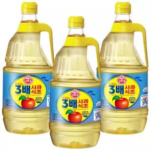 오뚜기 3배 사과식초 1.8L x 3개 / 조미료 양념