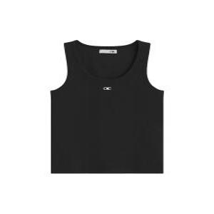 컬렉션 슬림핏 골지 슬리브리스 BLACK OI2633SL001M BB
