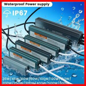 60W 80W 100W 120W 150W 200W 250W 전원  장치 IP67 방수 AC 110V 240V에서 DC 12V로 변환 LED 드라이버 조