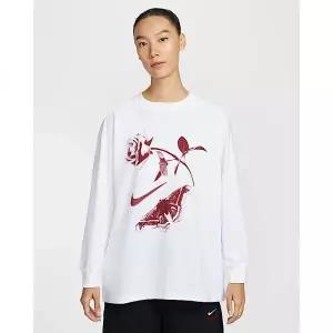 NIKE 나이키 스포츠웨어 여성 오버사이즈 긴팔 티셔츠 - 화이트 IH7696-100 2086467