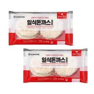 [내일도착] 아워홈 일식돈까스 1.2kg(120gx10개) x 2개