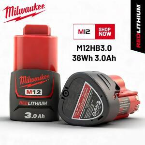 밀워키 M12 REDLITHIUM HB 3 0AH 대용량 배터리 12V 충전식 : 무선 48112402 공구용