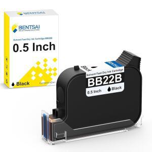 BT HH6205B 6205BL 휴대용 잉크젯 프린터용 BENTSAI BB22B 솔벤트 잉크 드라이 카트리지 교체 블랙 버전