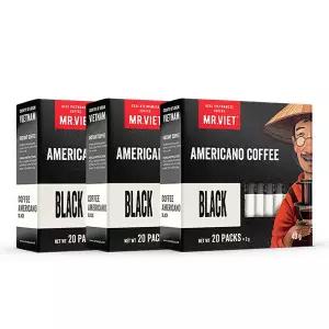 MR.VIET 미스터비엣 베트남 블랙커피 인스턴트 커피믹스 40g, 3개