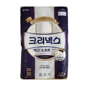 크리넥스 데코앤소프트 화이트 25M 30롤 2팩
