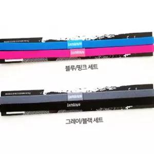 슬림디자인땀흐름방지헤어밴드 논슬립운동용머리띠 뛰어난신축성스포츠활동스포츠밴드 2개