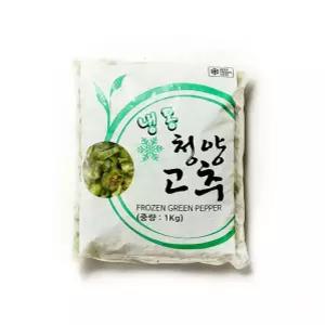 학교 슬라이스 그린 그린무역 청양 고추 냉동1kg 청양고추 서치43
