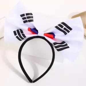 축제 축구 태극기 올림픽 헤어밴드 머리띠 경기 응원 도구 붉은악마 보리별
