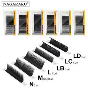 호환상품 NAGARAKU 속눈썹 연장 N M L LB LC LD 컬 밍크개별 메이크업 가짜 자기