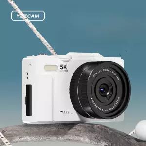학생용 디지털카메라 고화질 휴대용 4K 셀카 브이로그 캠퍼스 여행 사진 화이트 16GB