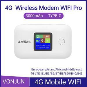 휴대용라우터 4G 모바일 와이파이 라우터 150MBPS 휴대용 카드 SIM 사용자용 2500MAH 무선 슬롯 핫스팟 LTE 차량용