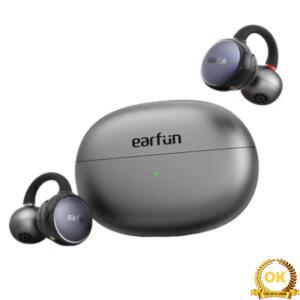 EarFun 클립 무선 헤드폰 40H 초장 배터리 수명 음악 이어 버드 듀얼 마이크 AI ENC 통화