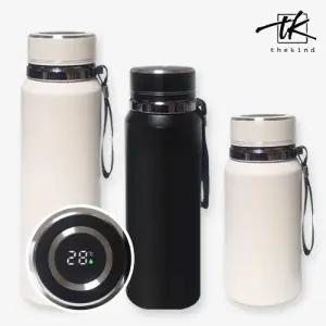 더카인드 프리미엄 텀블러 온도표시 보온 보냉 LED 텀블러 600 800 1000ml