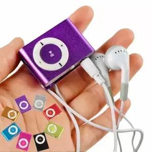 방수 미니 미디어 플레이어 미러 35mm 스포츠 MP3 클립 음악