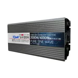 한국형 60Hz 순수정현파 인버터 12V 2000W 납산 리튬 인산철 배터리 범용