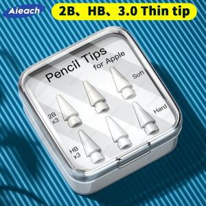 애플 펜슬 펜촉 더블 레이어 2B HB 2.0 3.0 소프트 하드 아이패드 액세서리, 1, 2, 3, USB-C 프로 팁