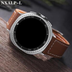 삼성 갤럭시 워치 8 클래식 46mm용 노 갭스 가죽 스트랩, 갤럭시 워치 8 44mm 40mm용 교체 밴드, 액세서리