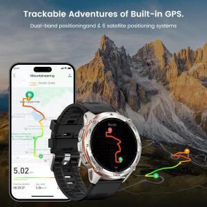 2025 오리지널 코스펫 탱크 T3 Ultra 울트라 GPS 스마트워치 남성용 러기드 스마트워치 470mAh 피트니스 AM