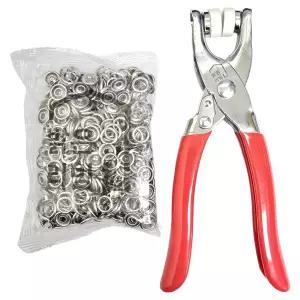 밝은리빙 단추 펀치 1p + 똑딱이 단추 100p 9.5mm