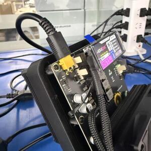 NerdQaxe 6TH/s Rev 61 100W 업그레이드 XT30 PSU 듀얼 팬 비트코인 채굴기 BTC 오픈 소스 머신 더 나은