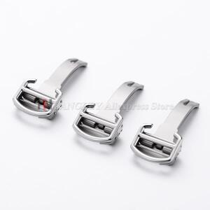 까르띠에 블루 발롱용 14mm 16mm 18mm 시계 버클 가죽 시계줄용 접이식 버튼 스테인리스 스틸 무광/광택 클