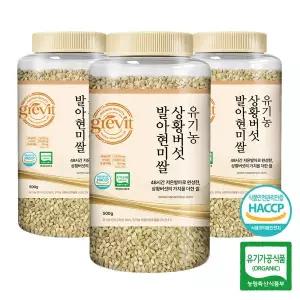 [하나로라이스][grevit] 유기농 상황버섯쌀 발아현미 500g, 3개(베타클루칸, HACCP, 국산100%)