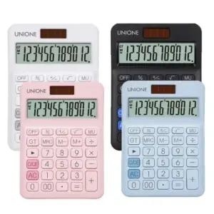 고품질 유니원 칼라계산기 DC-108N 탁상용계산기 계산용 PC액세서리 (WE38062)