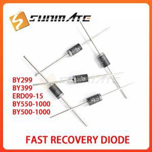 30PCS BY299 ERD09-15 BY550-1000 DO-27 고속 복구 다이오드