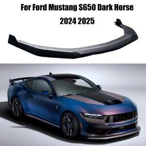 포드 머스탱 S650 다크호스 2024 2025 자동차 앞 범퍼 립 스포일러 스플리터 무광 유광 블랙 카본 파이버