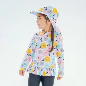 아이스샌드 키즈 유아 여아동 래쉬가드 플랩캡 수영복세트 BR-355104