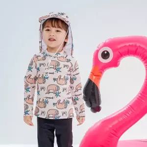 아이스샌드 키즈 유아 남아동 래쉬가드 플랩캡 수영복세트 BR-355103