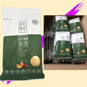 산과들에 순수정담 20g 100봉 믹스넛 혼합 견과류 호두 아몬드 피칸 (1srr)