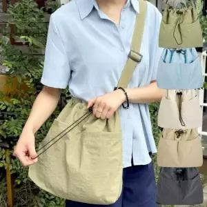 가벼운 소재 데일리 캐주얼 빅 사이즈 투포켓 가방