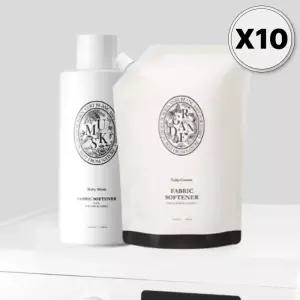 베르블랑 섬유유연제 머스크 본품 +튤립가든 리필,X10