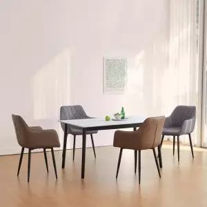 베스트리빙 스칸디블랙 칸토 1200 4인 사각 세라믹 식탁세트