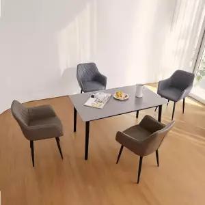 베스트리빙 스칸디블랙 칸토 1400 4인 사각 타원 세라믹 식탁세트