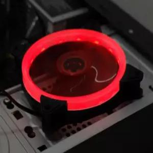 레드 LED 쿨링팬 컴퓨터 본체 케이스 DC12V 120MM 4핀 쿨러 저소음 시스템 파워 데스크탑 PC 튜닝 냉각펜