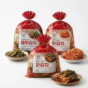[종가집] [온가족세트]종가 맛김치 900gx1+열무김치 900gx1+파김치 900gx1