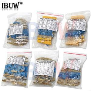 150PCS 300PCS 1/4W 1W 2W 3W 저항 1% 금속 필름 분류 키트 세트 30가지 각 1~750 1K~820K 옴