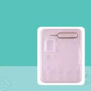 [하프클럽/]여행용 유심 가이드 케이스 50x65mm 핀셋 핑크