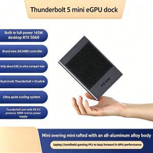 FEVM RTX5060 8G/RTX5060TI 16G 그래픽 독 썬더볼트 5 Oculink USB 4.0 외장 GPU 도킹 스테이션