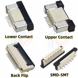 호환상품 10Pcs FPC FFC 커넥터 0.5mm 1.0mm AWM 20624 80C 60V VW-1 플랫 케이블 PCB 4/5/6/7/8/10/12/14/