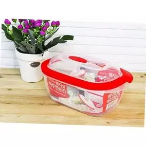 전자레인지 전용 밀폐용기 찜기 1450ml 계란찜 야채찜 데우기 반찬통 야채찜기 계란찜기 전자레인지용기